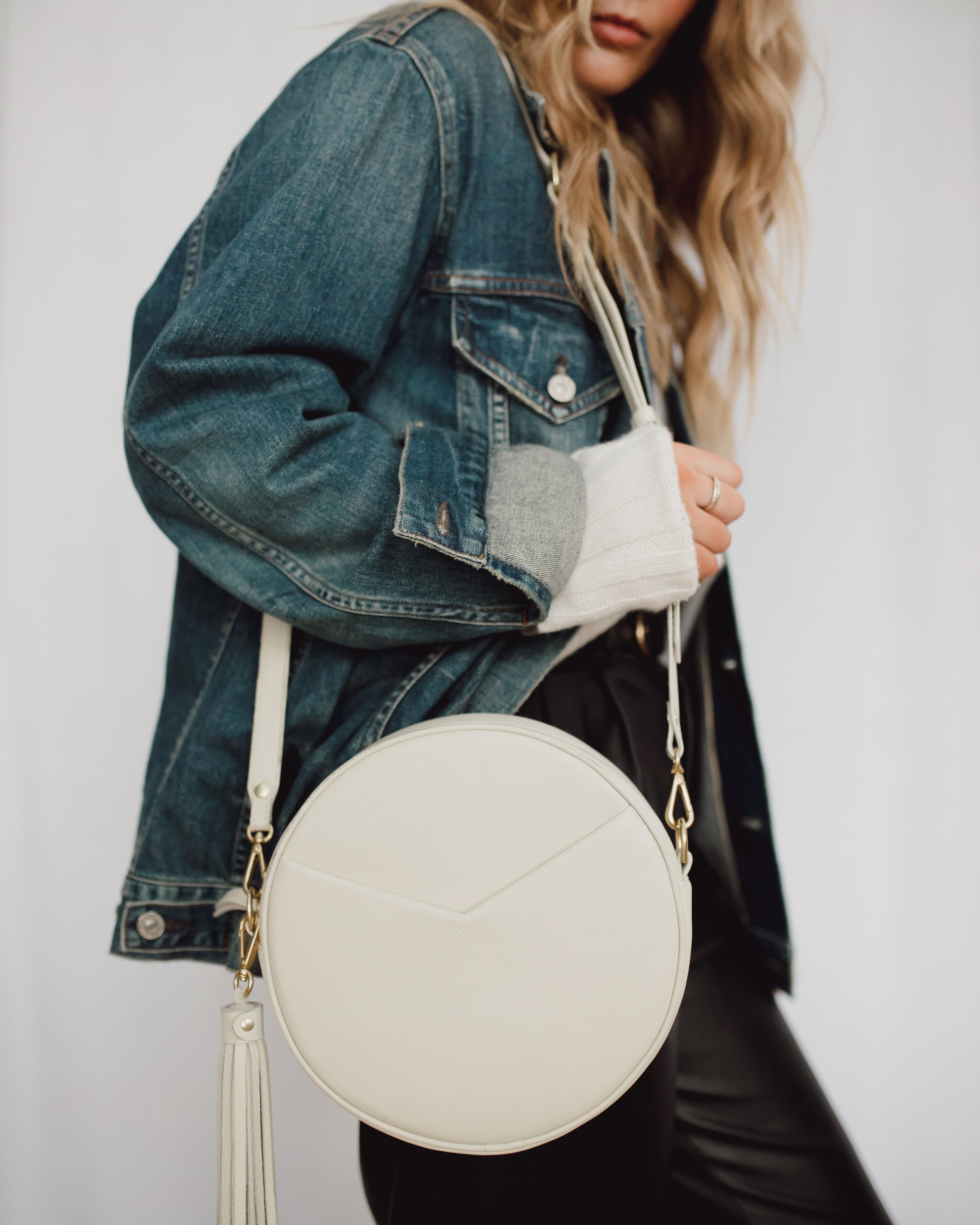 Circle Bag featuring Heidi Grey