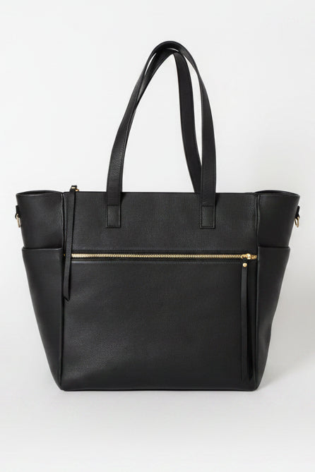 embassy travel gear 17 faux leather tote bag Miranda Work Traveler Miranda Work Traveler Tote | Structured Leather Work & Travel Tote