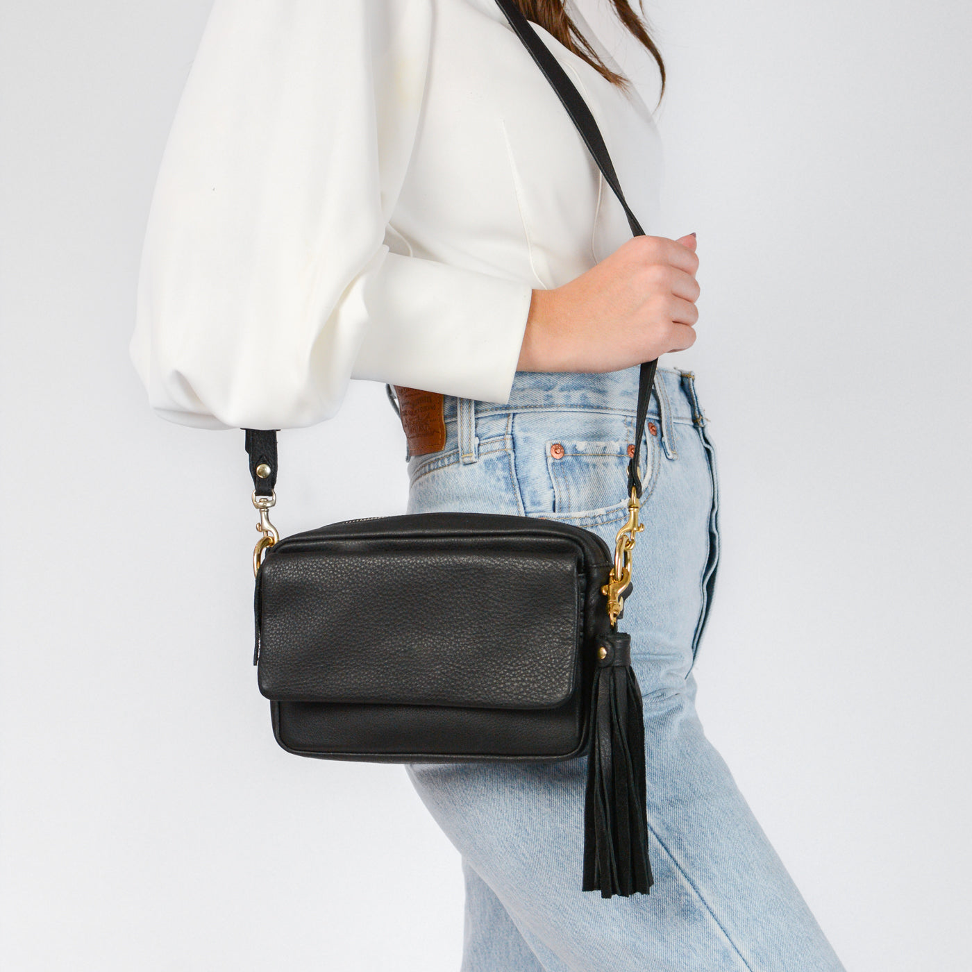 Everyday leather crossbody bag Clearance