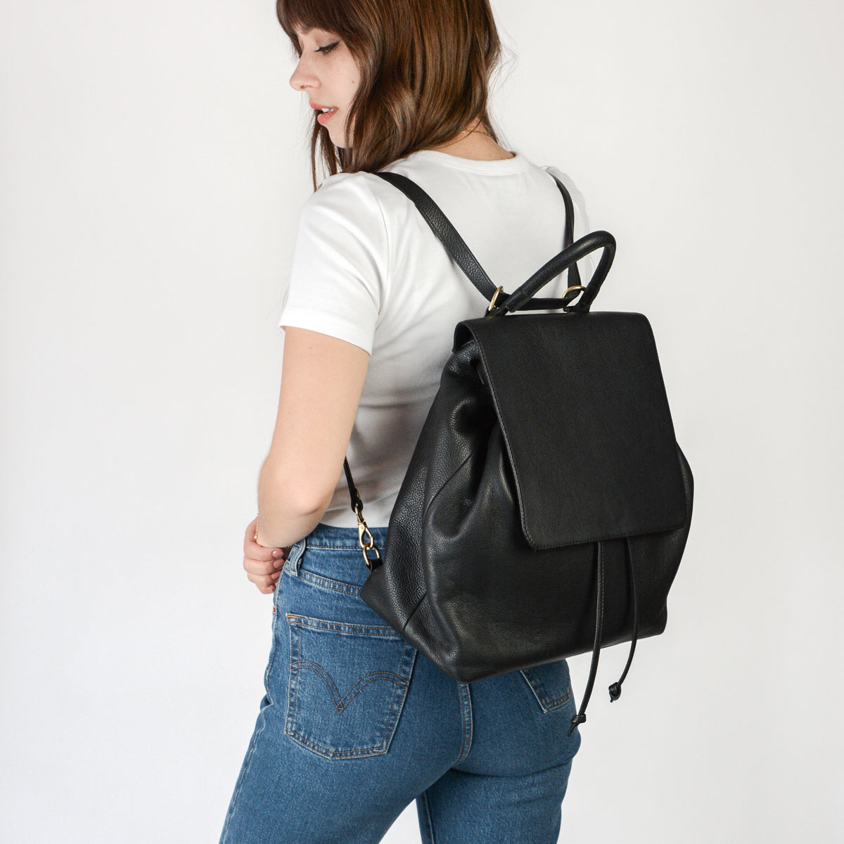 Rag & Bone - Women's Commuter Mini Hobo Bag - Black - Leather
