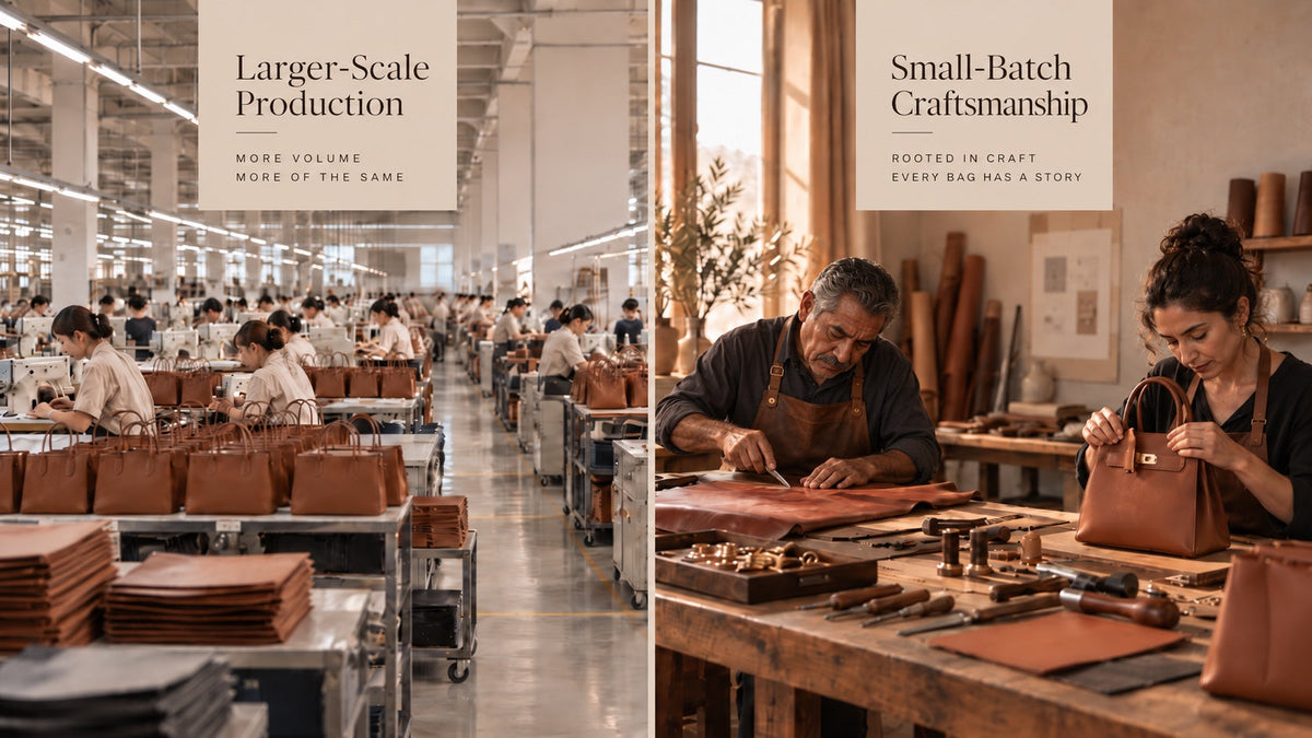Large-Scale vs. Small-Batch Handbag Production: What’s the Difference?