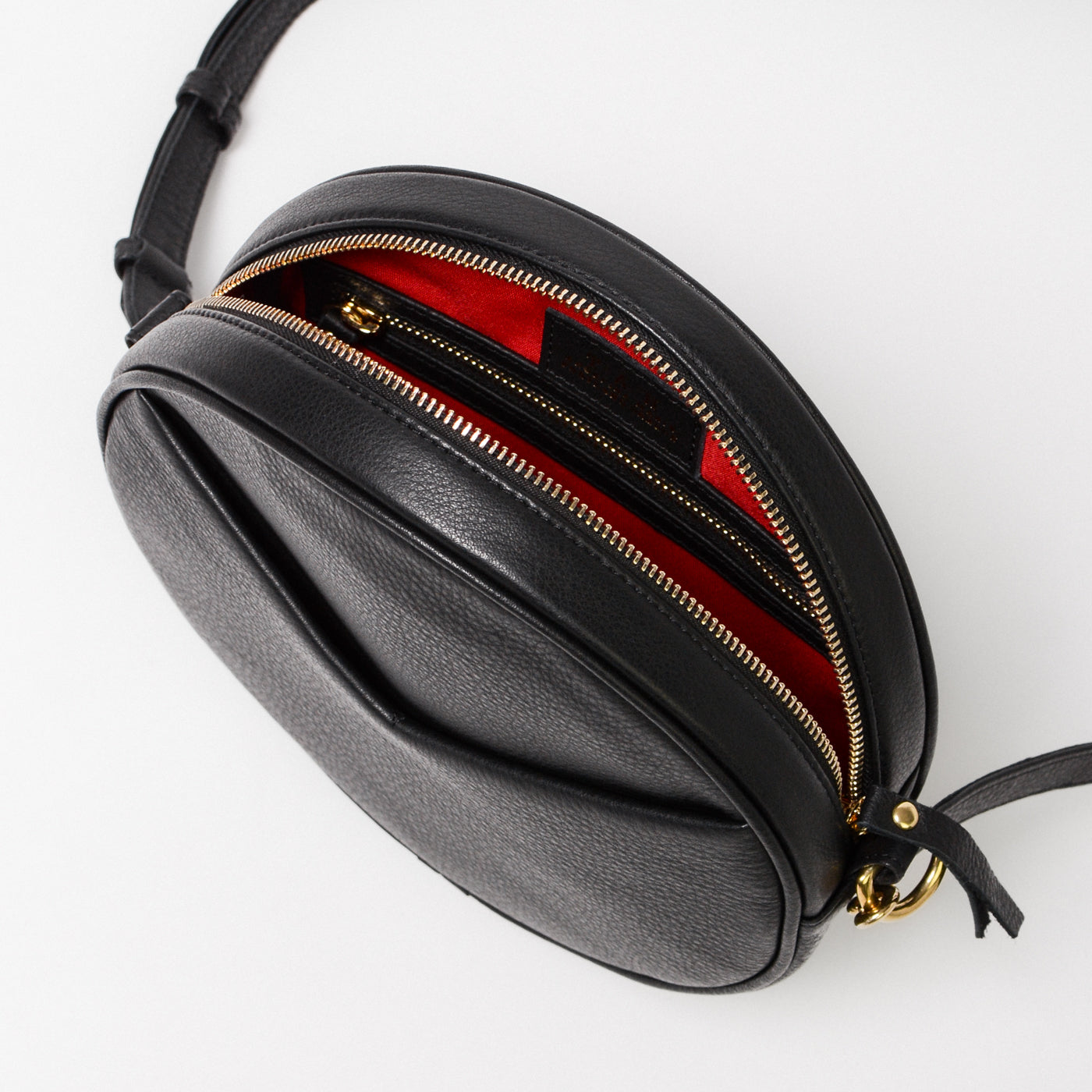 Circle Bag | Full-Grain Leather Circle Crossbody | TAH Bags